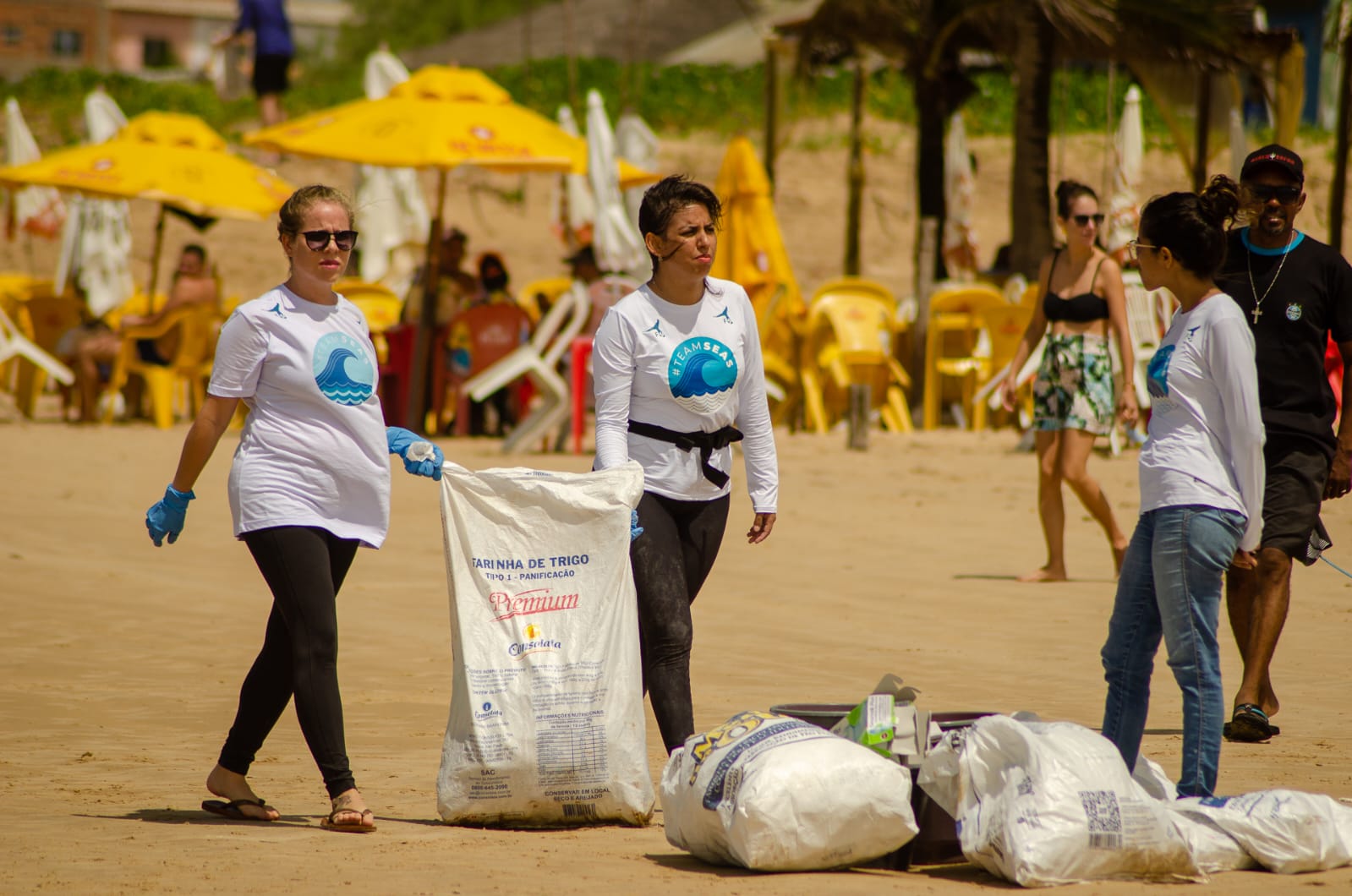 Decomposição dos resíduos - ação de limpeza de praias em Sergipe